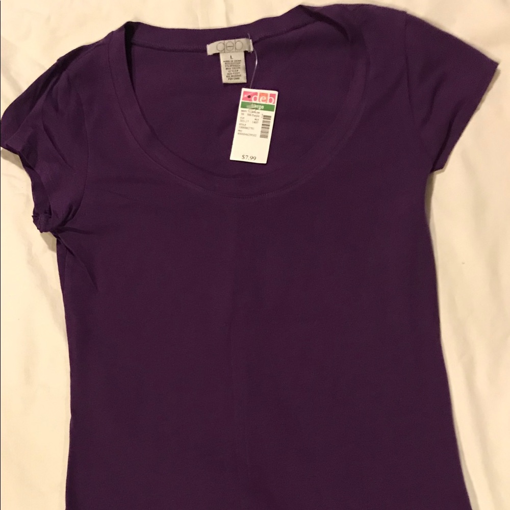 Dots Purple Tee Shirt- Size L